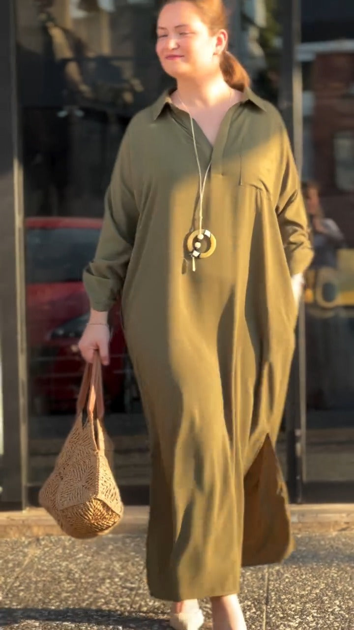 robe de lin - فستان (ref20)