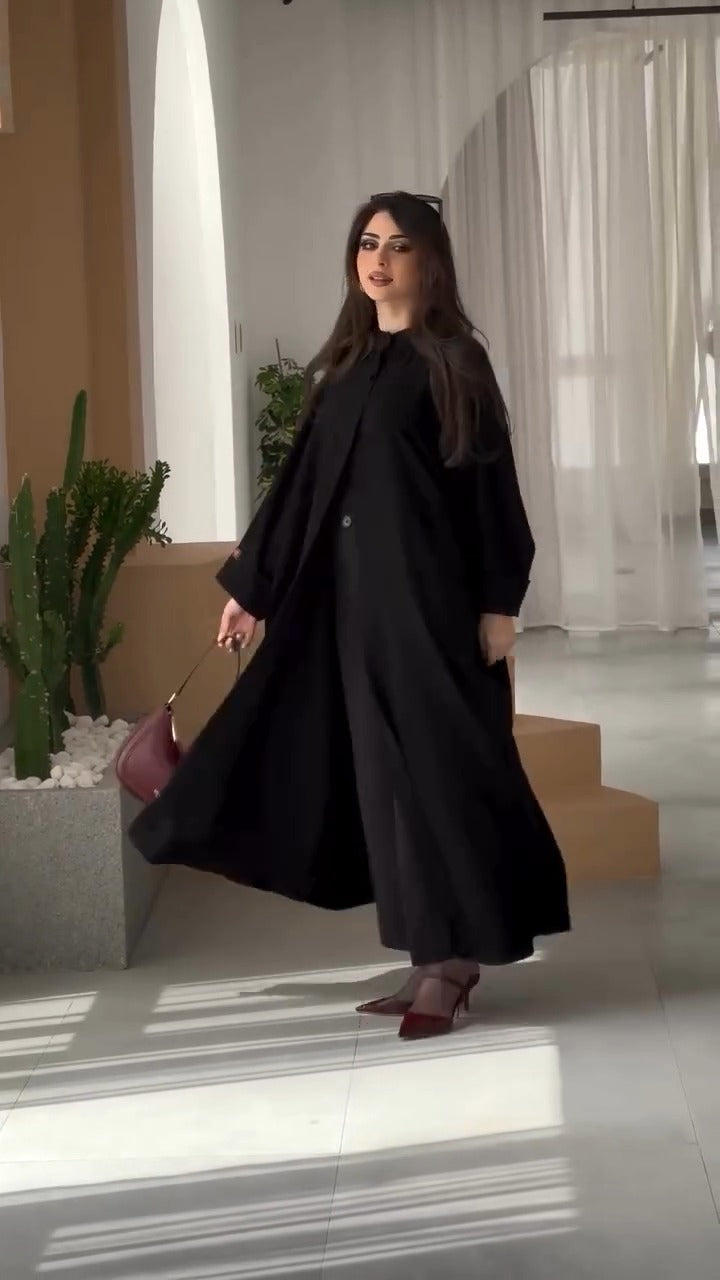 ٱخر صيحات الموضة في العباية الخليجية 2025 (pr002)