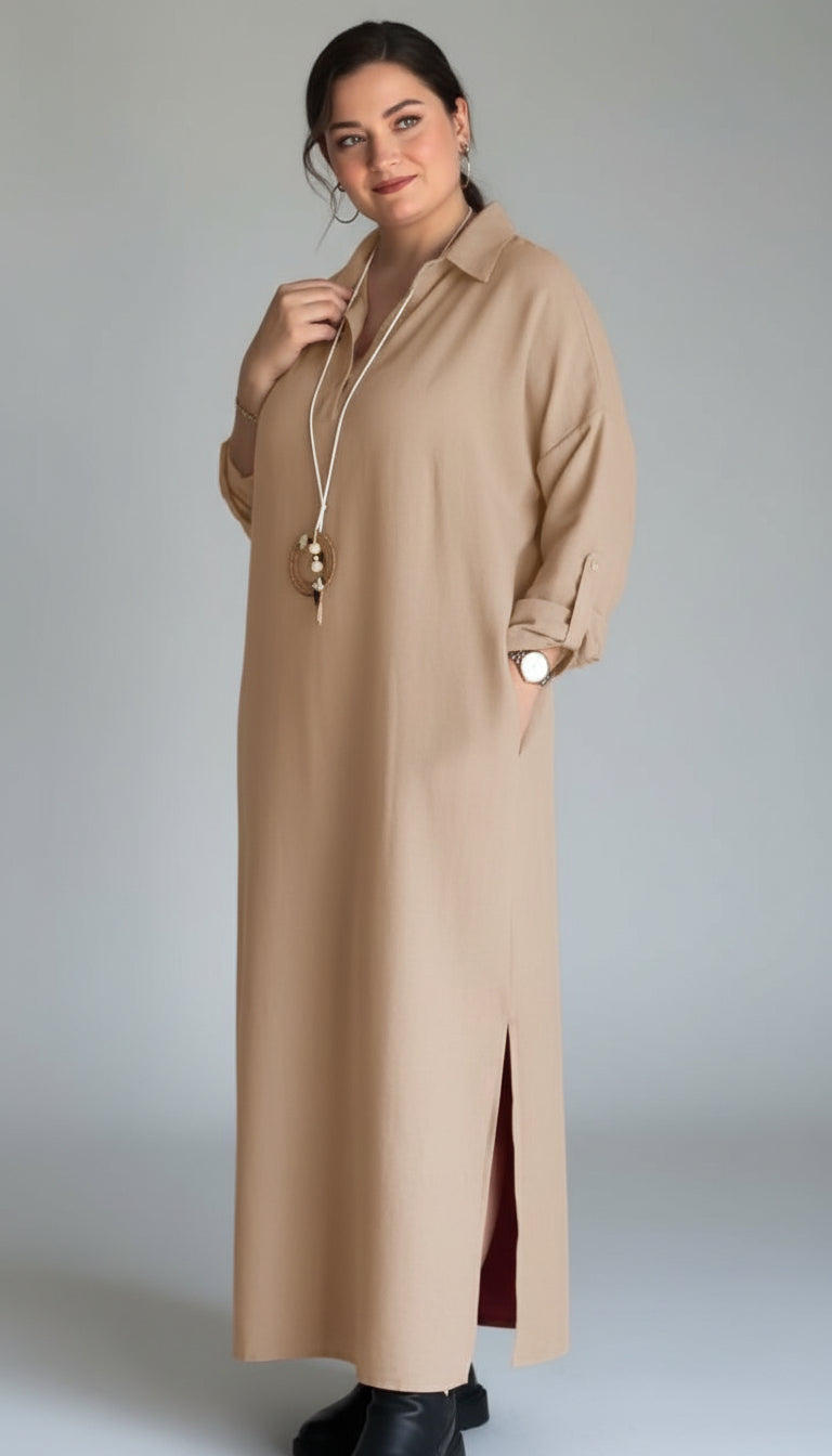 robe de lin - فستان (ref20)