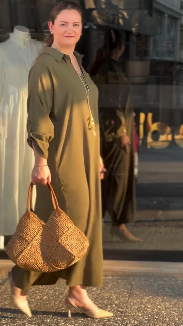 robe de lin - فستان (ref20)