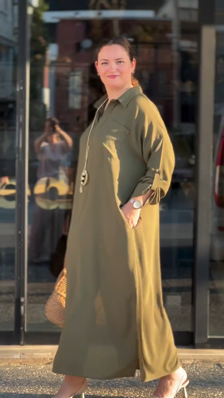 robe de lin - فستان (ref20)