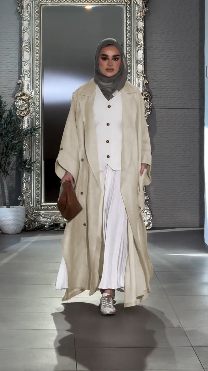 ‏قطعه بتفاصيل مميزه مصنوعه من قماش اللنن الطبيعي (ref07)